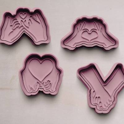 Liebe Freundschaft Herz Keksausstecher | Cookie Cutters | Ausstechform | Keksform | Plätzchenform | Plätzchenausstecher 