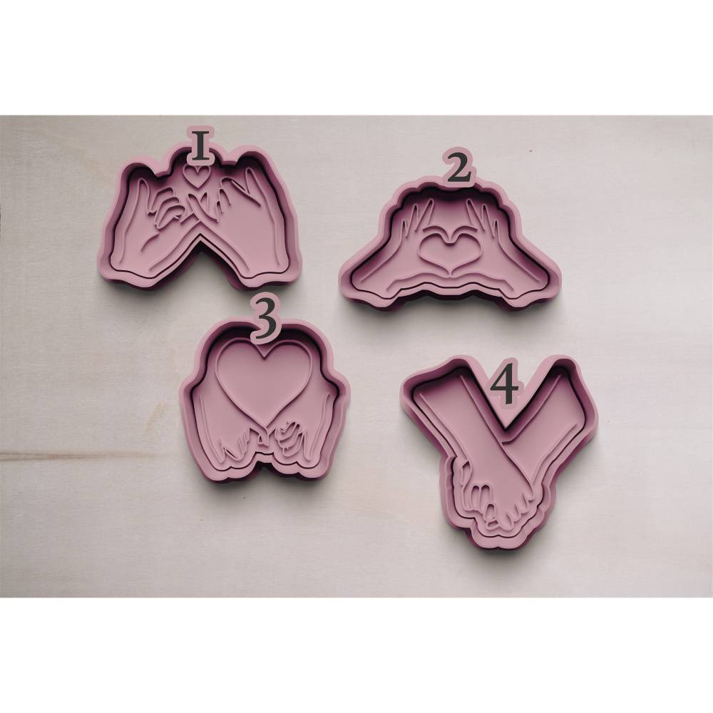 Liebe Freundschaft Herz Keksausstecher | Cookie Cutters | Ausstechform | Keksform | Plätzchenform