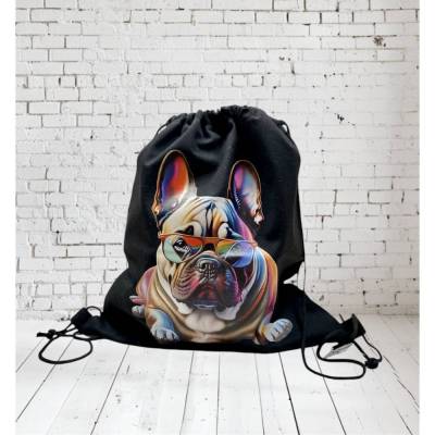 Rucksack Turnbeutel Stoffbeutel Cool Bulldog Hund