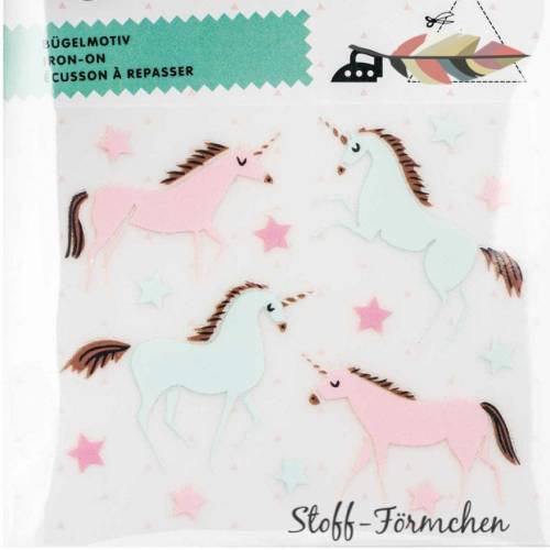 Einhorn Bügel-Applikation Set