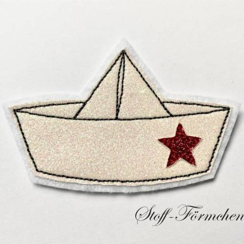 Papierschiffchen-Applikation