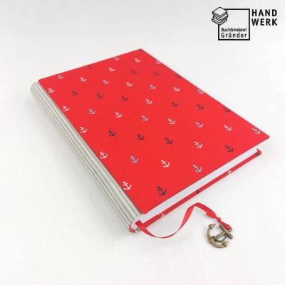 Notizbuch, Anker bronze, maritim, DIN A5, 150 Blatt