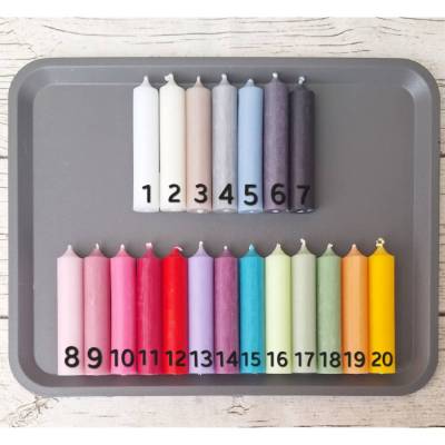 Stabkerzen 100x22 mm ~ Kerzenfarm Hahn ~ verschiedene Farben ~ bunte Kerzen ~ Kerze