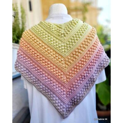 Noppituch - flaches Dreieckstuch