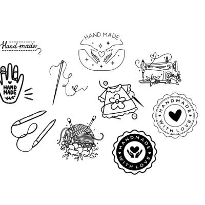 Handmade Handgemacht Bundle - Selfmade Selbstgemacht - SVG Download Datei - Plotterdatei - Basteln - DIY - Cricut