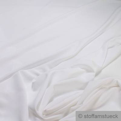 Stoff Polyester Viskose Leinwand weiß leicht Bekleidungsstoff