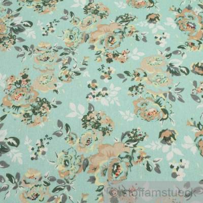 Stoff Baumwolle Elastan Köper mint Rose elastisch Hose Rock