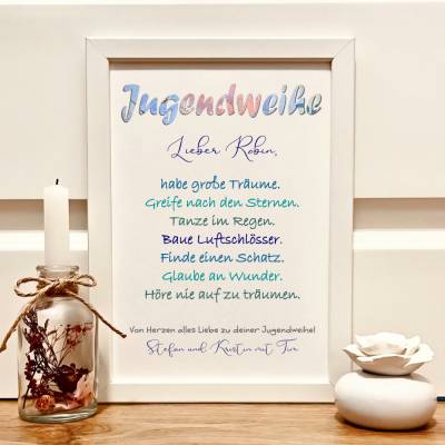 Personalisiertes Geldgeschenk zur Jugendweihe für Jungen – Unvergessliches Erinnerungsbild