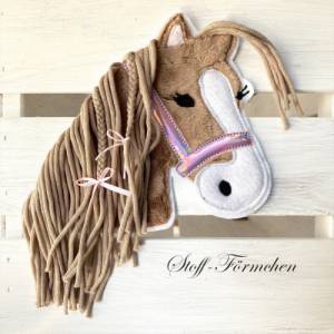 Große Pony Lulu-Applikation hellbraun