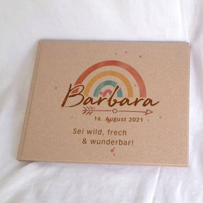 Freundebuch Stammbuch nachhaltig personalisierbar Design "Pfeil"