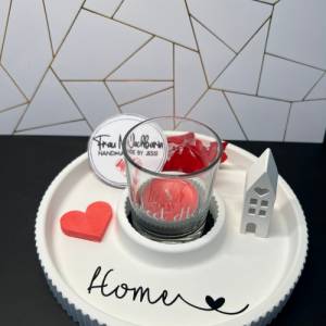 Dekoteller, Raysin, Deko, Personalisiert, Home, Haus, Herz, Teller, Dekoideen