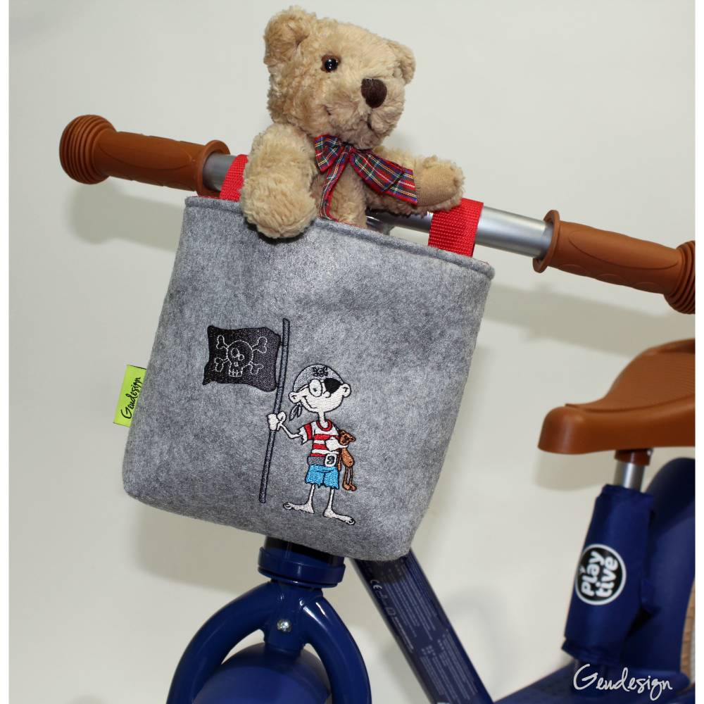Lenkertasche "Kleiner Pirat" aus Filz, personalisierbar Bild 2