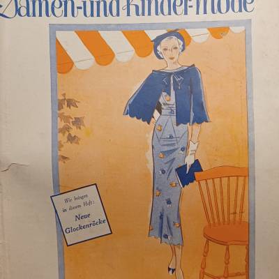Praktische Damen-und Kinder-Mode  -  Heft 10  1935   - Neue Glockenröcke  -- mit Schnittmuster -