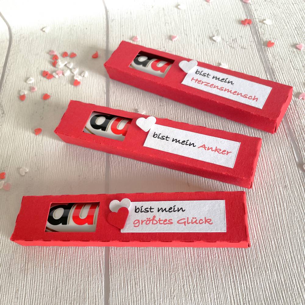 Geschenkbox für Schokoriegel * Herzensmensch * Aufmerksamkeit * Kleinigkeit * personalisiert Bild 2