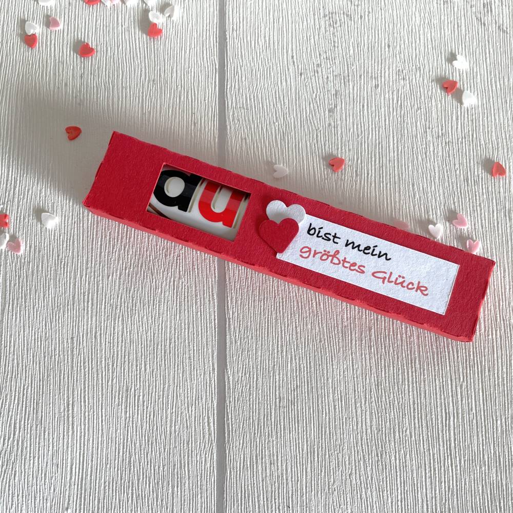 Geschenkbox für Schokoriegel * Herzensmensch * Aufmerksamkeit * Kleinigkeit * personalisiert Bild 4