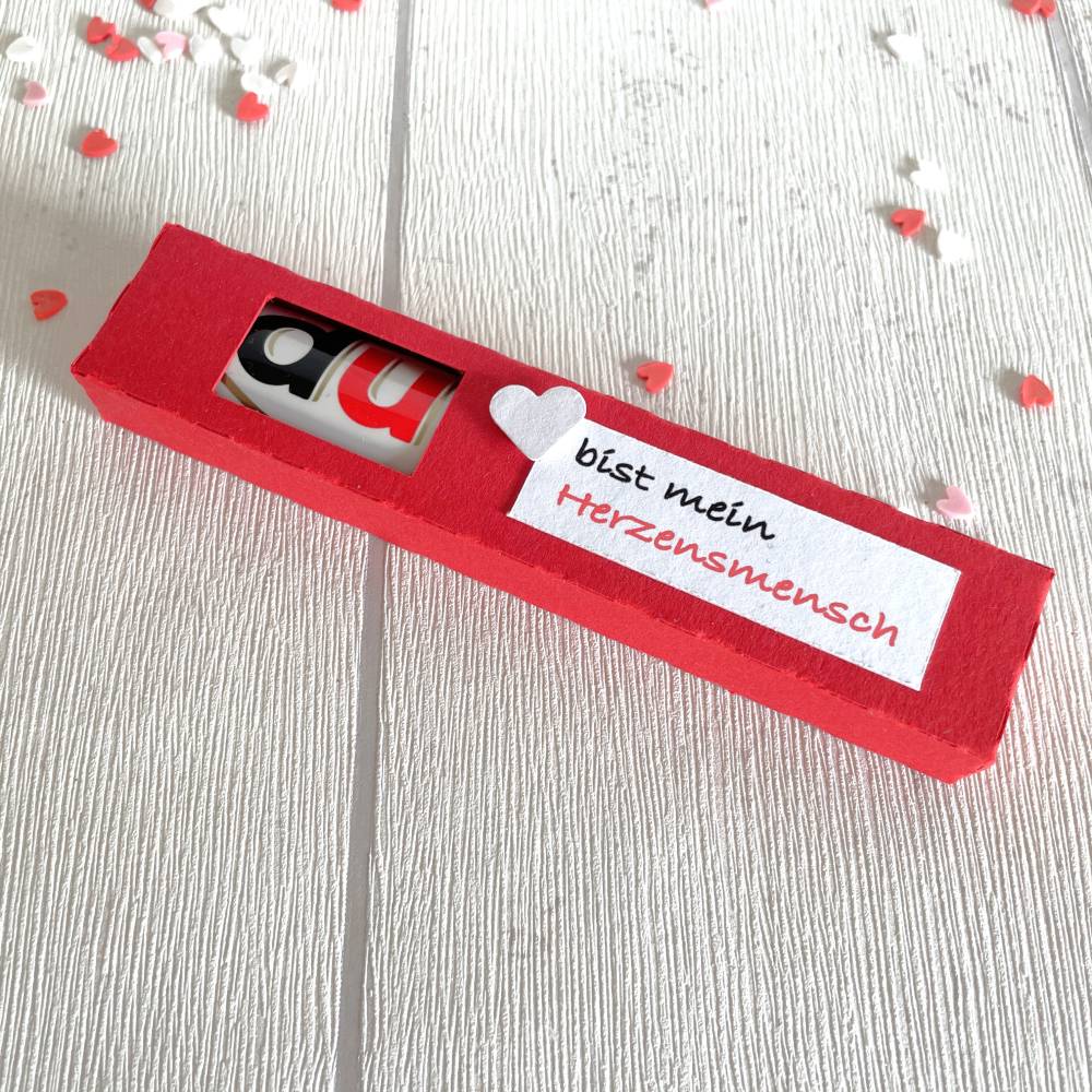 Geschenkbox für Schokoriegel * Herzensmensch * Aufmerksamkeit * Kleinigkeit * personalisiert Bild 6