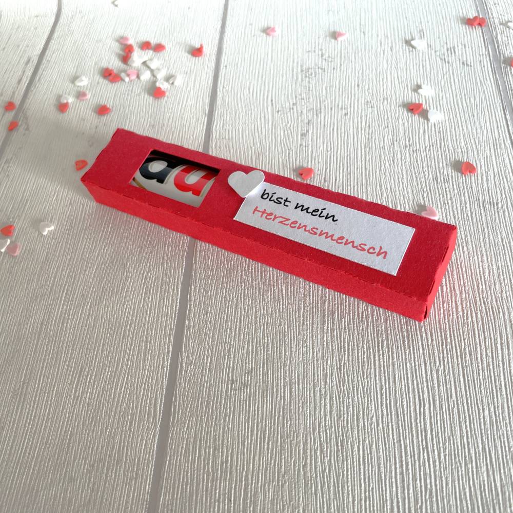 Geschenkbox für Schokoriegel * Herzensmensch * Aufmerksamkeit * Kleinigkeit * personalisiert Bild 7