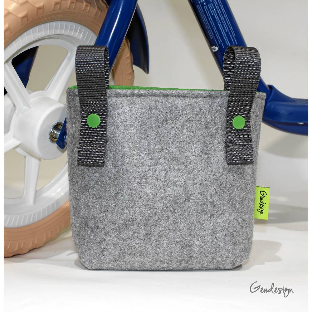 Lenkertasche "Freches Monster" aus Filz, personalisierbar Bild 4