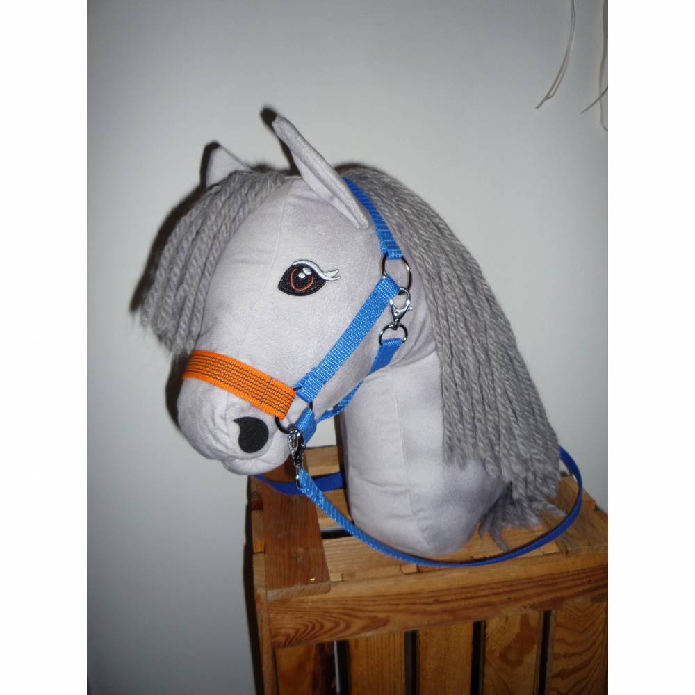 Halfter mit Zügel Hobby Horse, Hobby Horse, Halfter, Halfter mit Zügel blau Bild 3