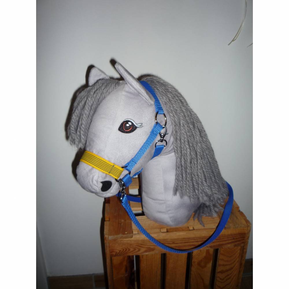 Halfter mit Zügel Hobby Horse, Hobby Horse, Halfter, Halfter mit Zügel blau Bild 5