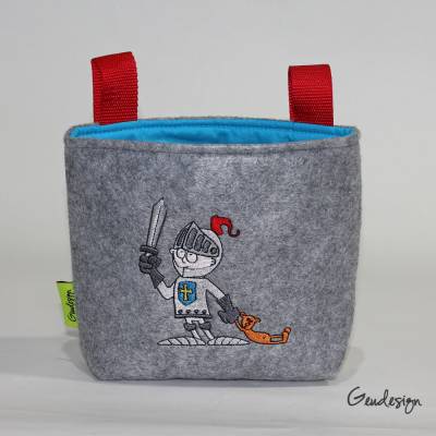 Lenkertasche "Kleiner Ritter mit Teddy"