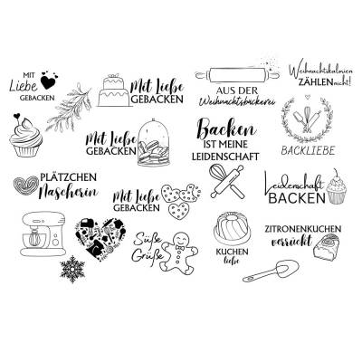 Backen Bundle - SVG Download Datei - Plotterdatei - Basteln - DIY - Cricut