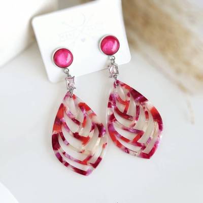 Statement Ohrringe pink