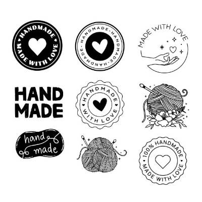 Handmade Handgemacht Bundle - Selfmade Selbstgemacht - SVG Download Datei - Plotterdatei - Basteln - DIY - Cricut