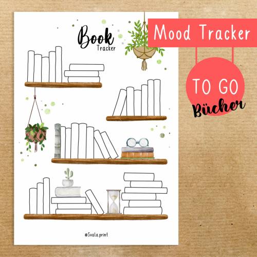 Book Tracker Sticker | Bücher | To Go Sticker | Bulletjournal Sticker | Aufkleber