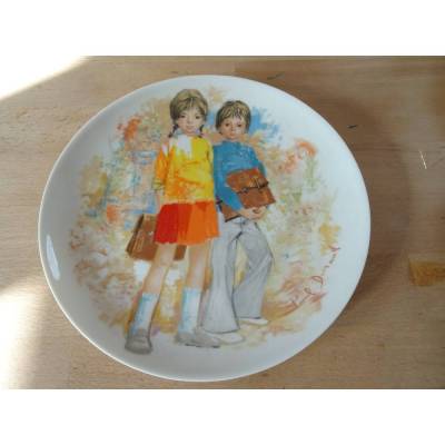 Limitierter Wandteller. Gemalt von Paul Durand. Manufacture Limoges Turgot