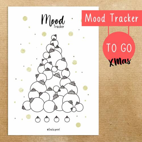 Mood Tracker Sticker | To Go Sticker | Weihnachten | Bulletjournal Sticker | Aufkleber
