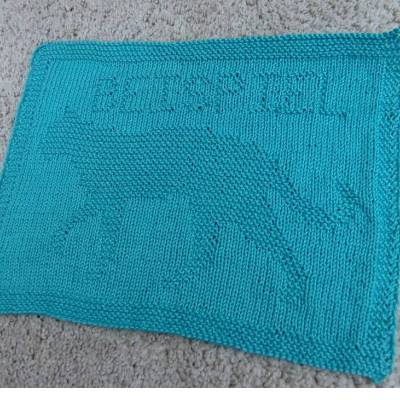 Cut & Create: DIY Strickanleitung Pfotentuch mit Wunsch-Namen (Motiv: Katze)