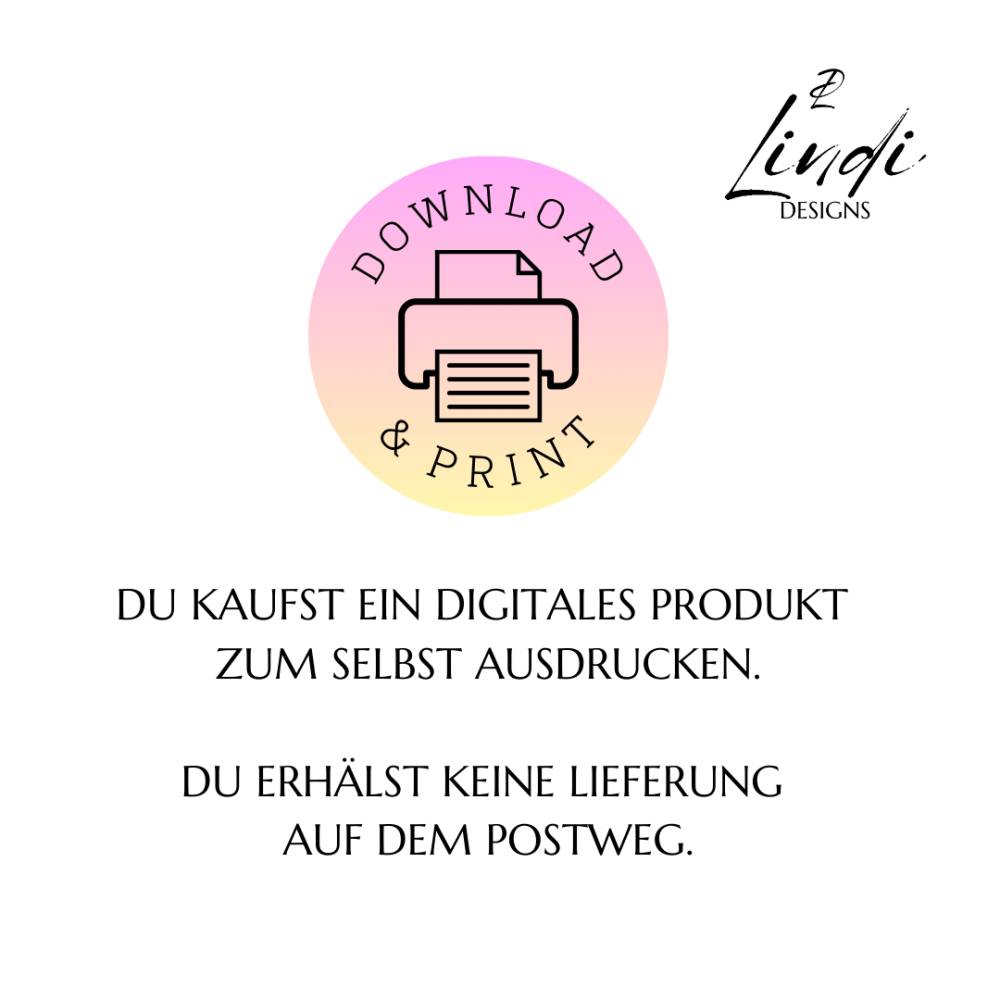 Geldgeschenk Wunscherfüller A4 | Digitaler Druck | zum selbst Ausdrucken | PDF Bild 4