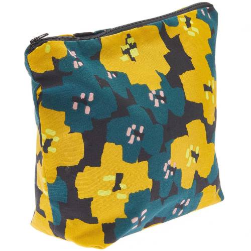 Große Waschtasche/Kosmetiktasche Blumenprint