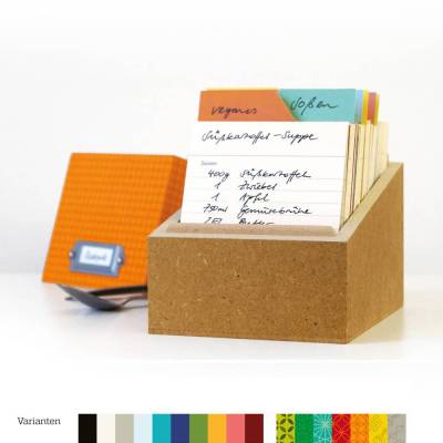 Rezeptbuch mal anders: REZEPTBOX für Rezepte mit Karteikarten und Registern, zum Ausfüllen, Geschenk Weihnachten, Geburt