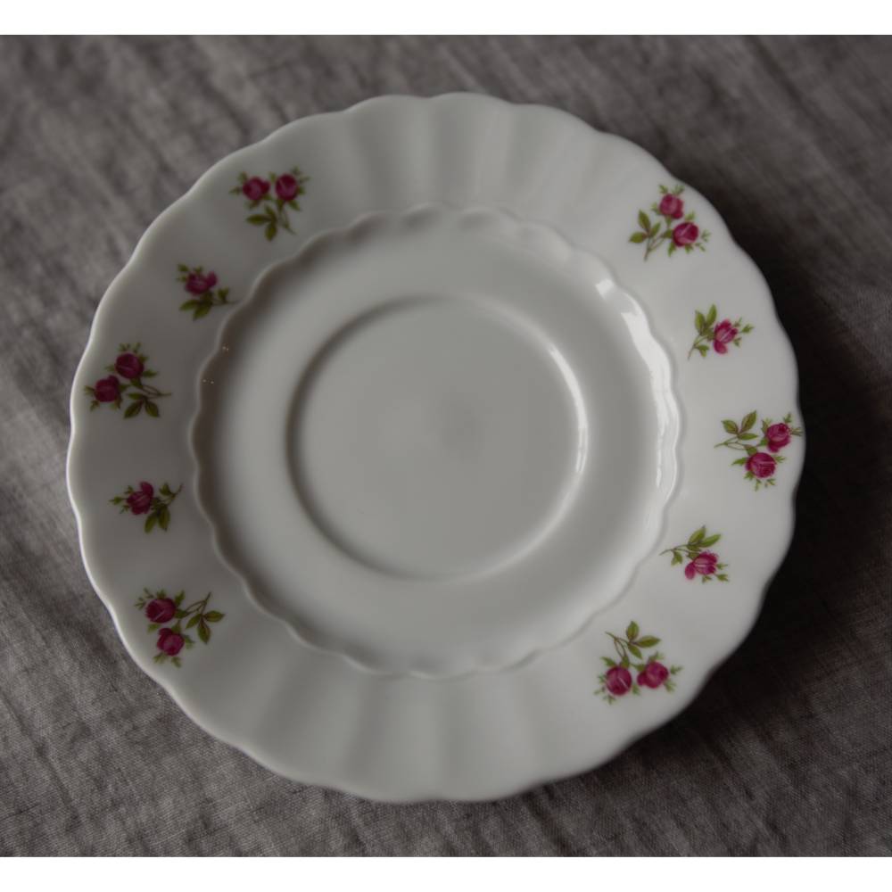 Vintage Untertasse Eschenbach Porzellan mit Rosen