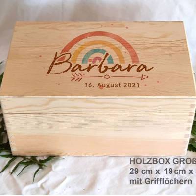 Erinnerungsbox aus Holz im Design Pfeil