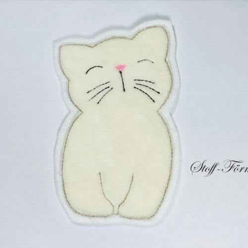 Kuschelige Katzen-Applikation