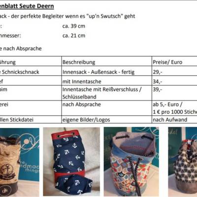 Seesack "Seute Deern"