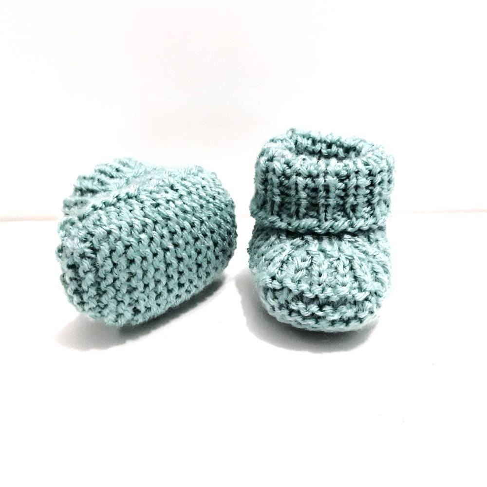 Strickanleitung für Babyschuhe mit Variation in Deutscher Sprache Bild 10