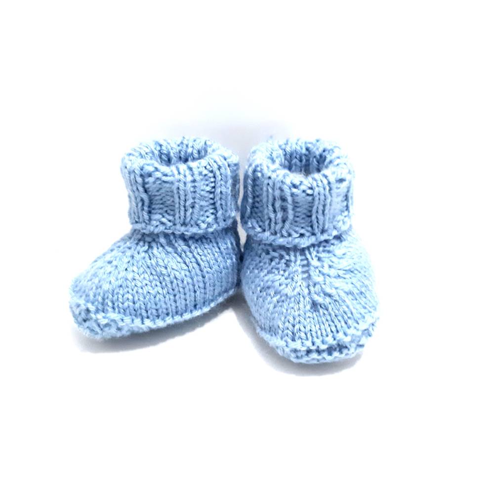 Strickanleitung für Babyschuhe mit Variation in Deutscher Sprache Bild 2