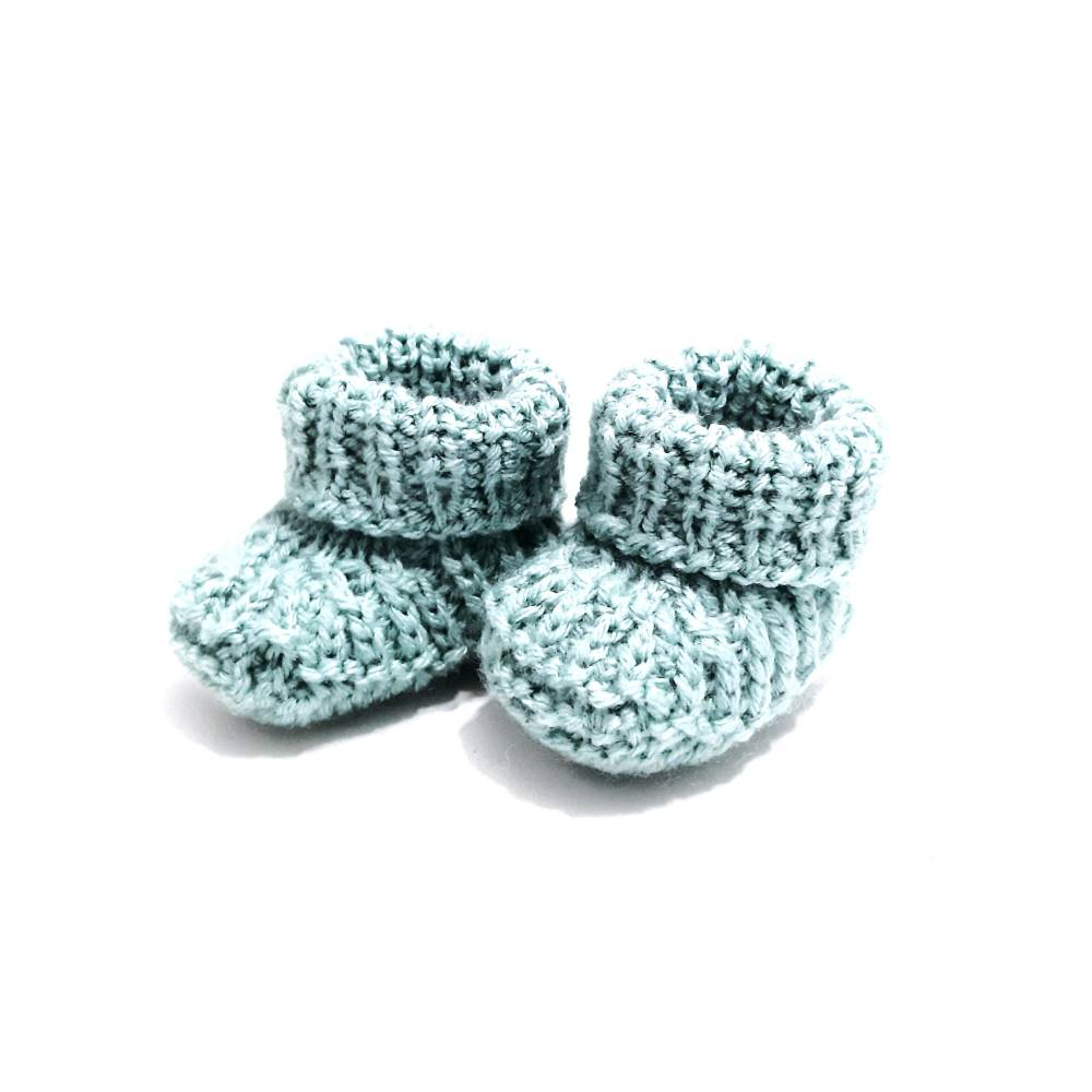 Strickanleitung für Babyschuhe mit Variation in Deutscher Sprache Bild 5