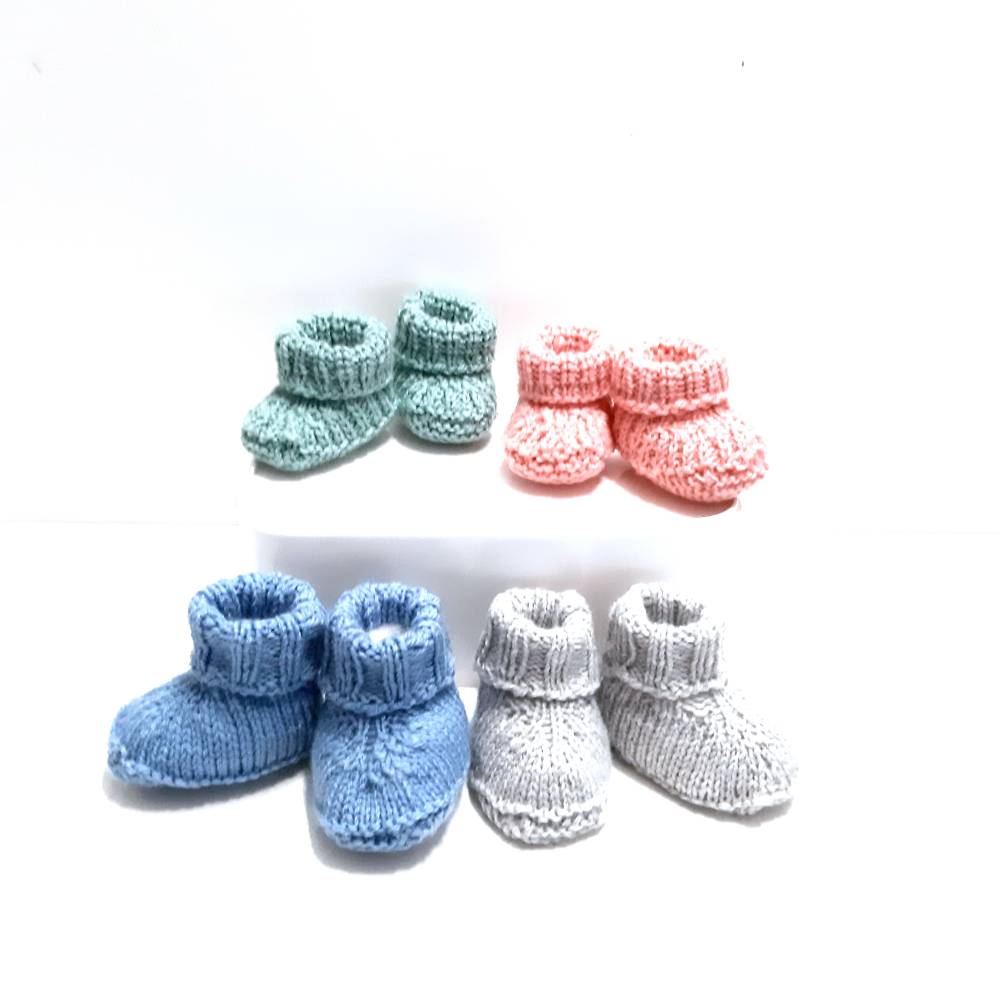 Strickanleitung für Babyschuhe mit Variation in Deutscher Sprache Bild 6