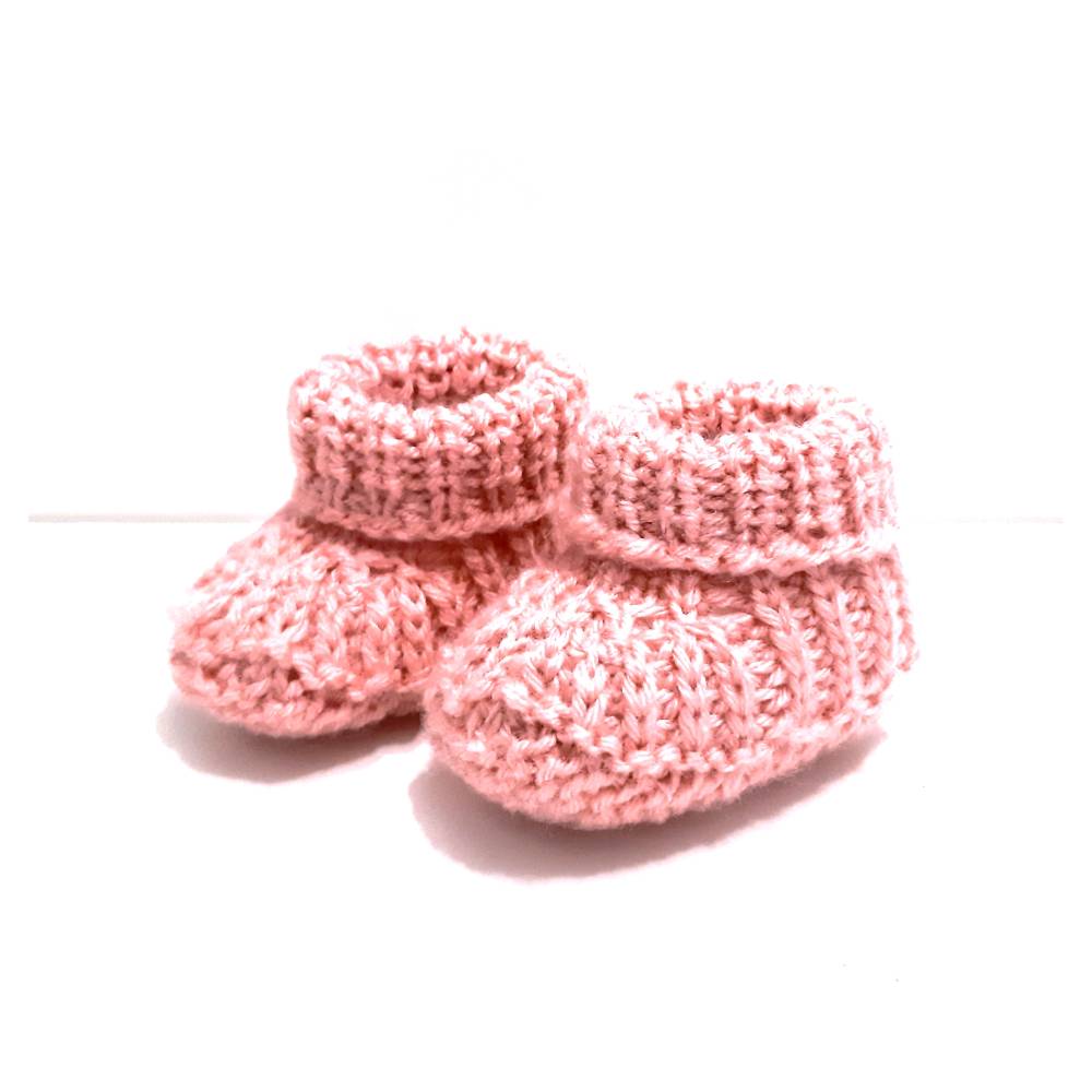 Strickanleitung für Babyschuhe mit Variation in Deutscher Sprache Bild 8