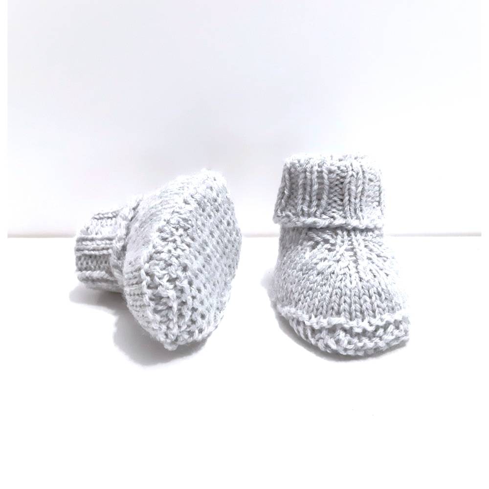 Strickanleitung für Babyschuhe mit Variation in Deutscher Sprache Bild 9