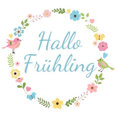 Kranz Hallo Frühling Plotterdatei - SVG Download Datei - Plotterdatei - Basteln - DIY - Cricut   