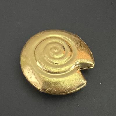 40 mm vergoldete Kupferschnecke - CU4