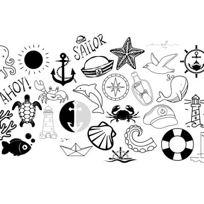 Maritim Bundle Plotterdatei - SVG Download Datei - Plotterdatei - Basteln - DIY - Cricut