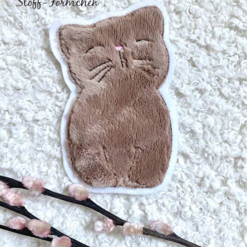 Kuschelige Katzen-Applikation