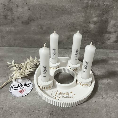 Adventskranz, Adventskerzen, Weihnachtsteller, Weihnachtsset, Raysin, Deko, Dekoteller, Adventszauber, Kerzen, Dekoidee,